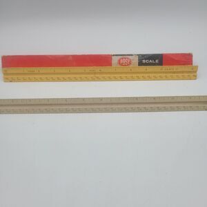 2 Architects and Mechanical Engineers 12” Scale Ruler Post Brand And Unbranded